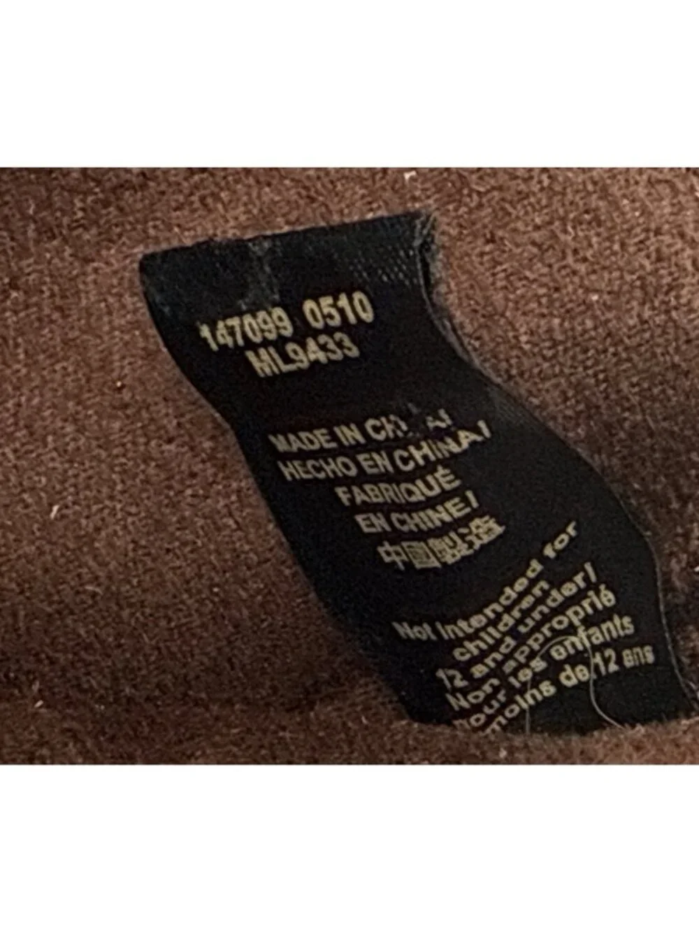 Fossil Brown Distressed Leather Envelope Clutch Bag With Button Closure
